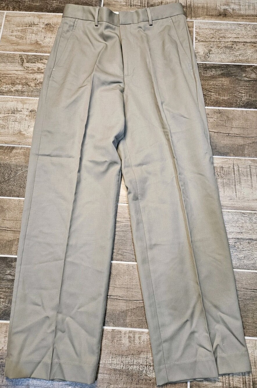 NWT Eddie Bauer Pants Mens 30x30 Ruston Fit Tan 100% Worsted Wool Dress Trousers